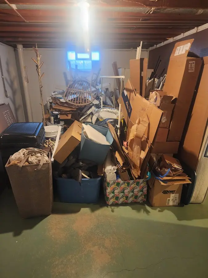 Roll-off dumpster container at job site for Roll Off Dumpster Rental in Hanover